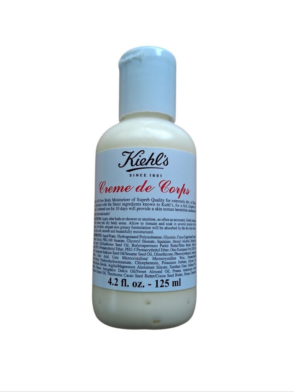 NWT Kiehls Creme De Corps Body Moisturizer Lotion Size 4.2 Fl Oz